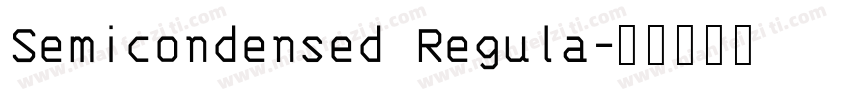 Semicondensed Regula字体转换